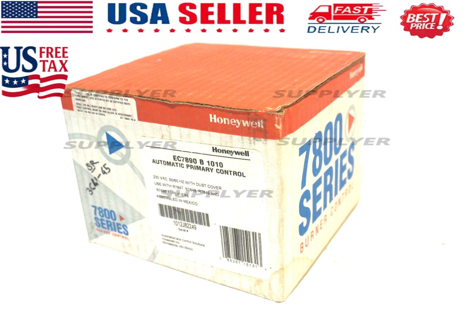 New Honeywell EC7890-B-1010 Burner Controller 7800 Ser. EC7890B1010- US Free TAX