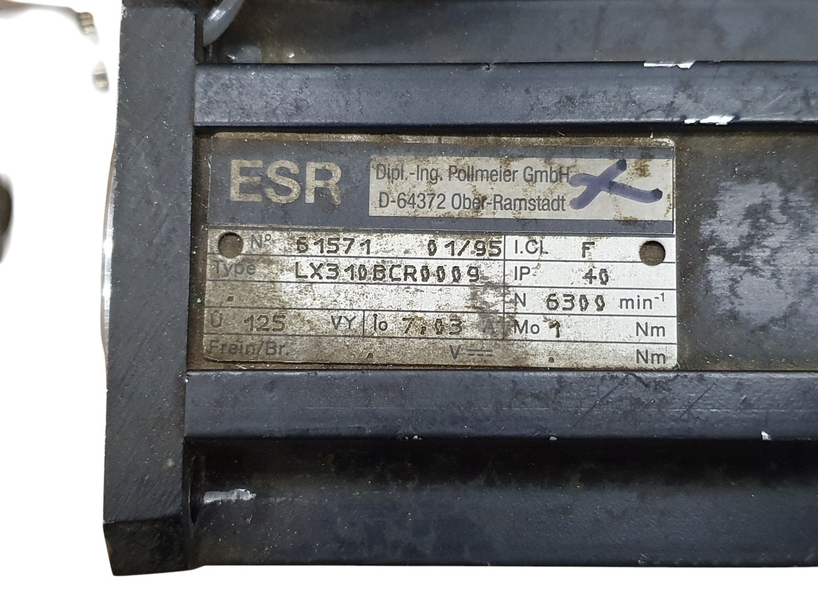 ESR LX310BCR0009 Gear Motor