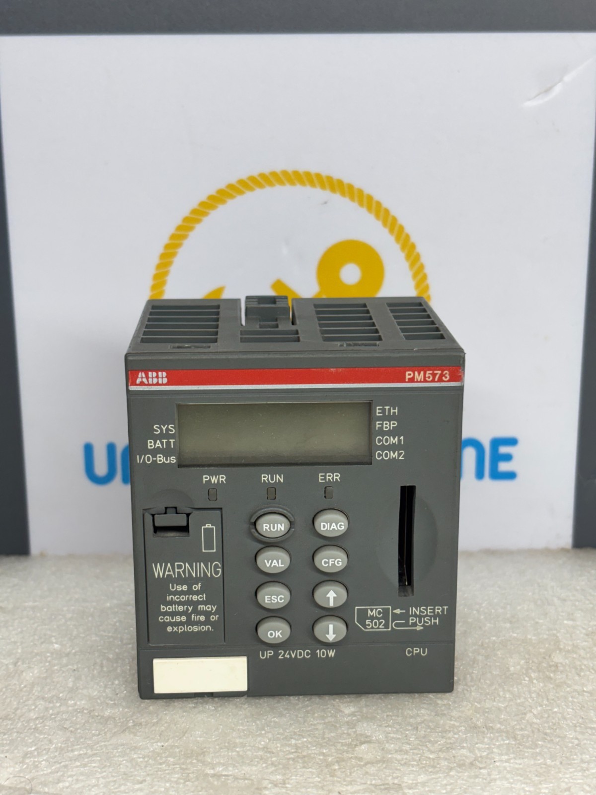 ABB 1SAP130300R0271 PM573-ETH Ethernet LCD Processor Module 512Kb