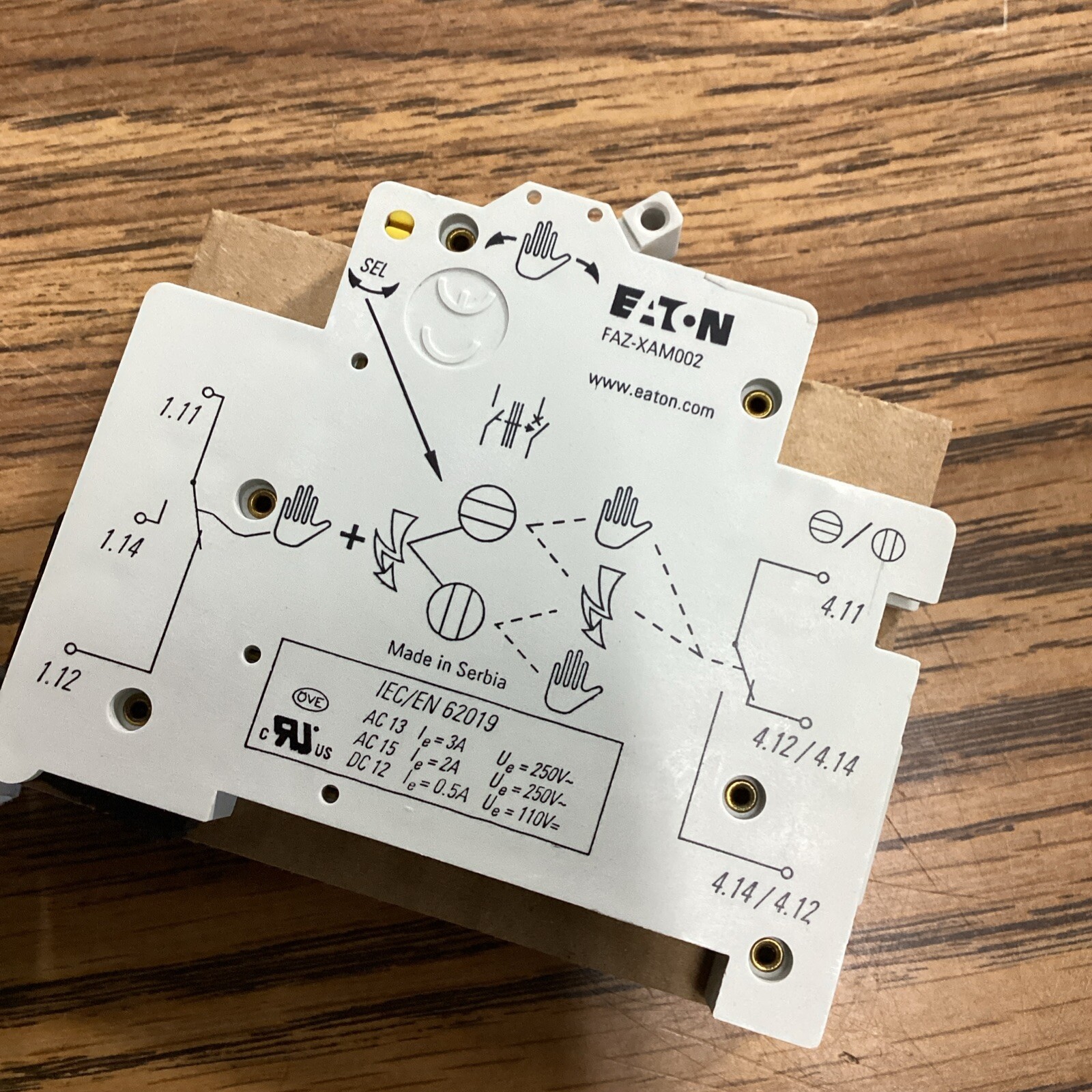Eaton FAZ-XAM002 Auxiliary Contact 4A 250V New 🟣