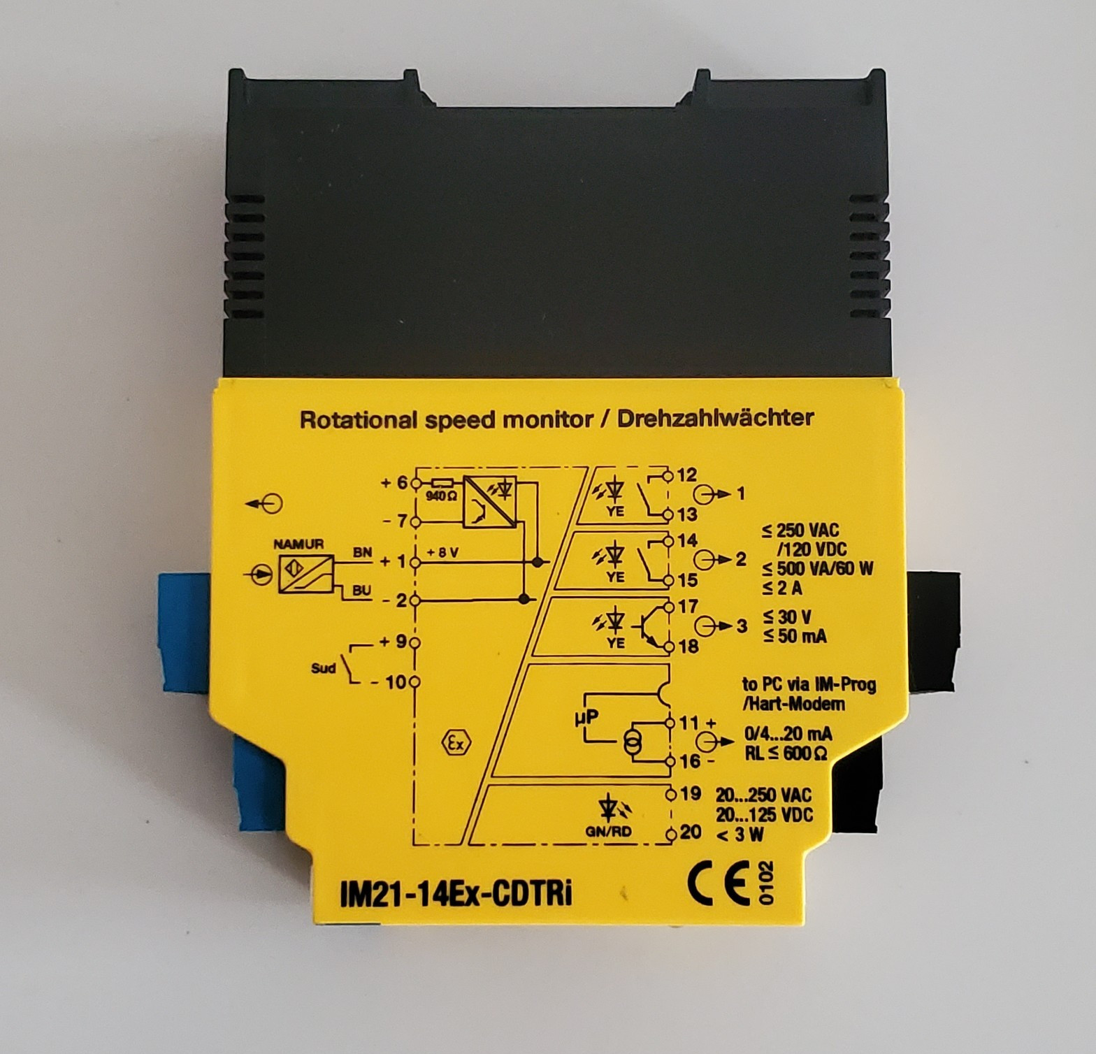 Turck IM21-14Ex-CDTRi Rotational Speed Monitor Interface Module EX