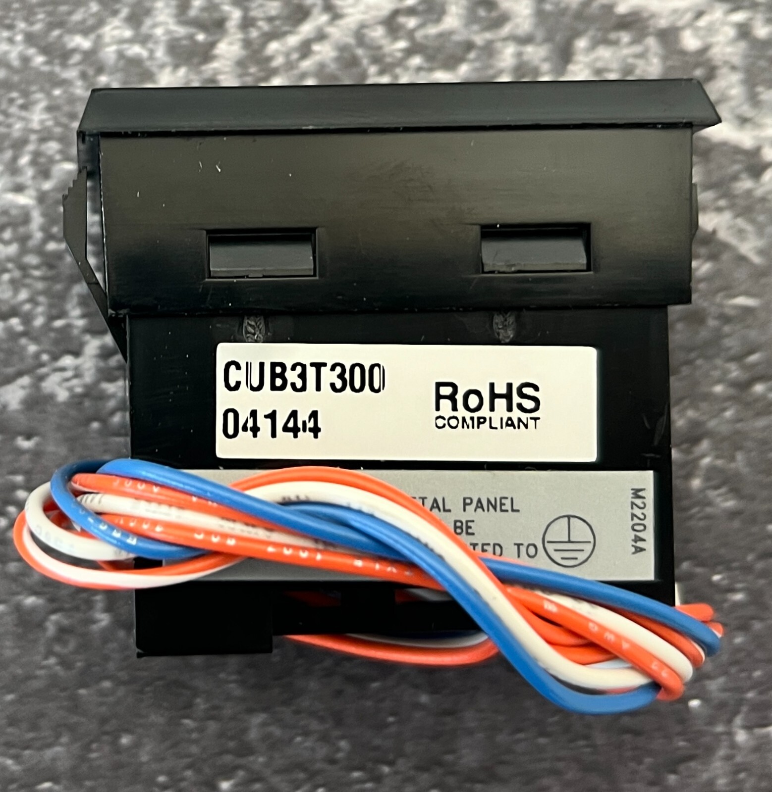 Red Lion CUB3T300 Mini Electronic Timer – 6-Digit LCD, Panel Mount, NOS