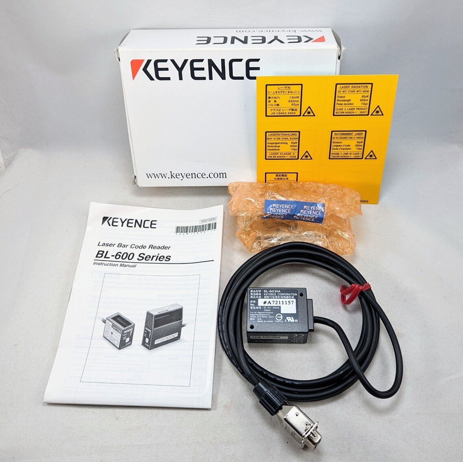 1PC New KEYENCE BL-601HA BL601HA Laser Barcode Scanner US Free TAX