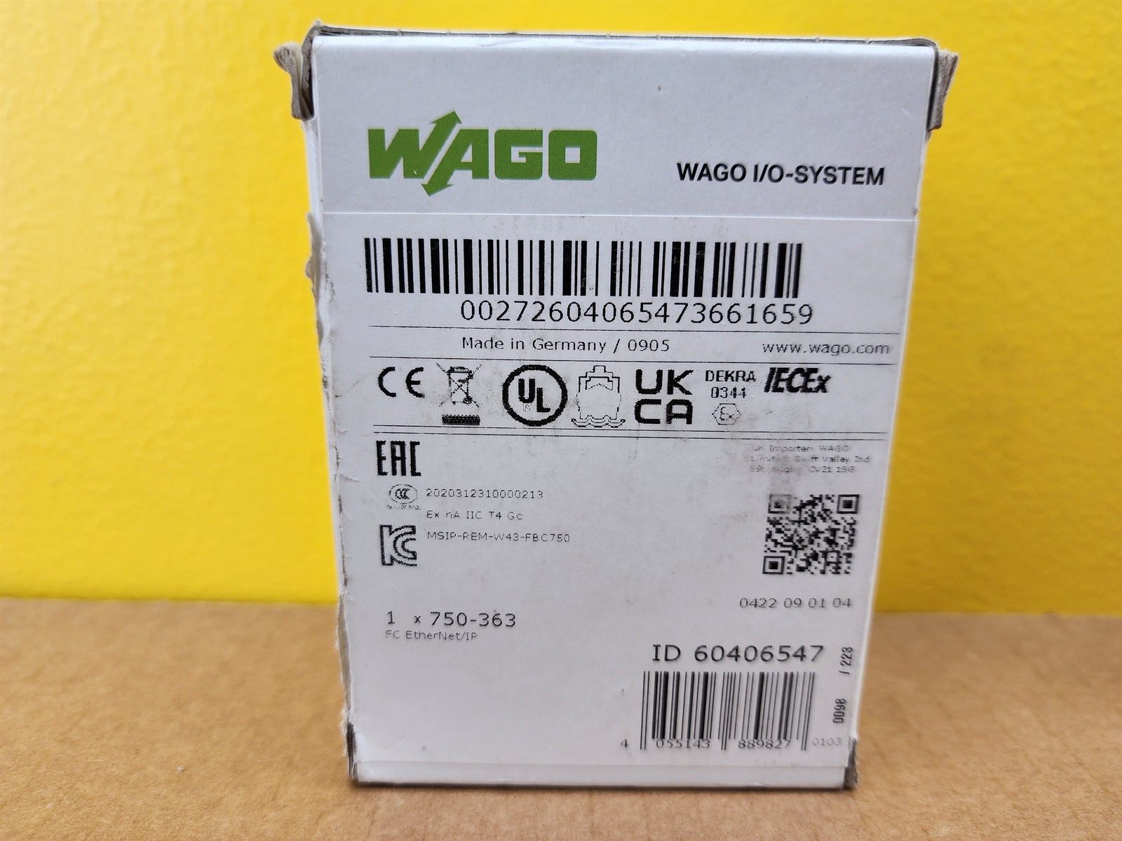 NEW Wago 750-363 Fieldbus Coupler EtherNet/IP