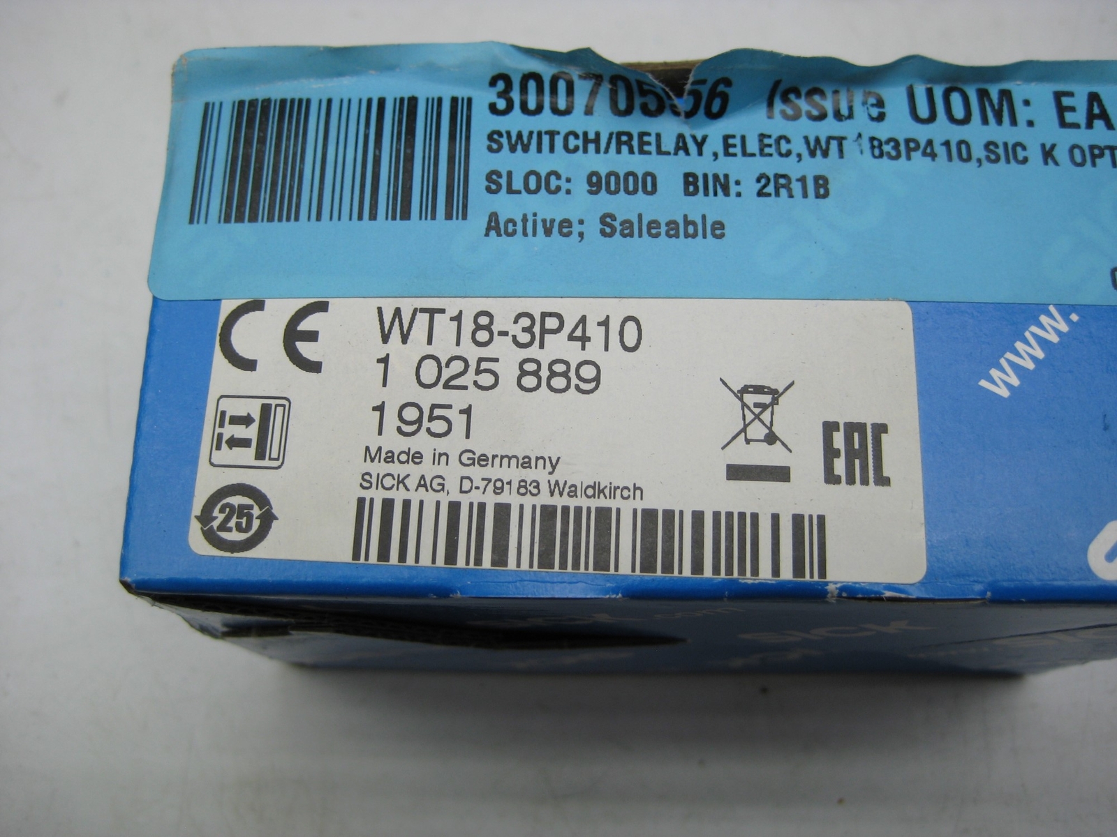 SICK WT18-3P410 SENSOR NSMP