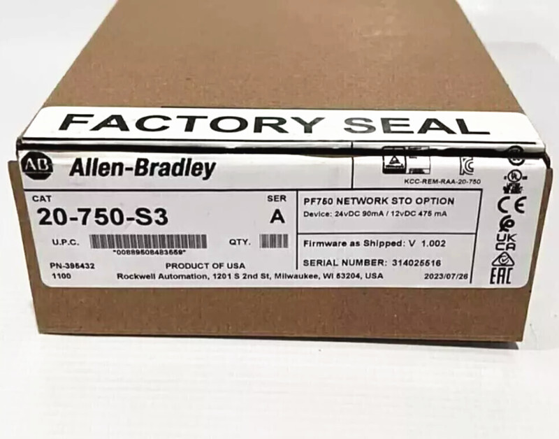 20-750-S3 /A Network Safe Torque Module PowerFlex 750 Fast Shipping