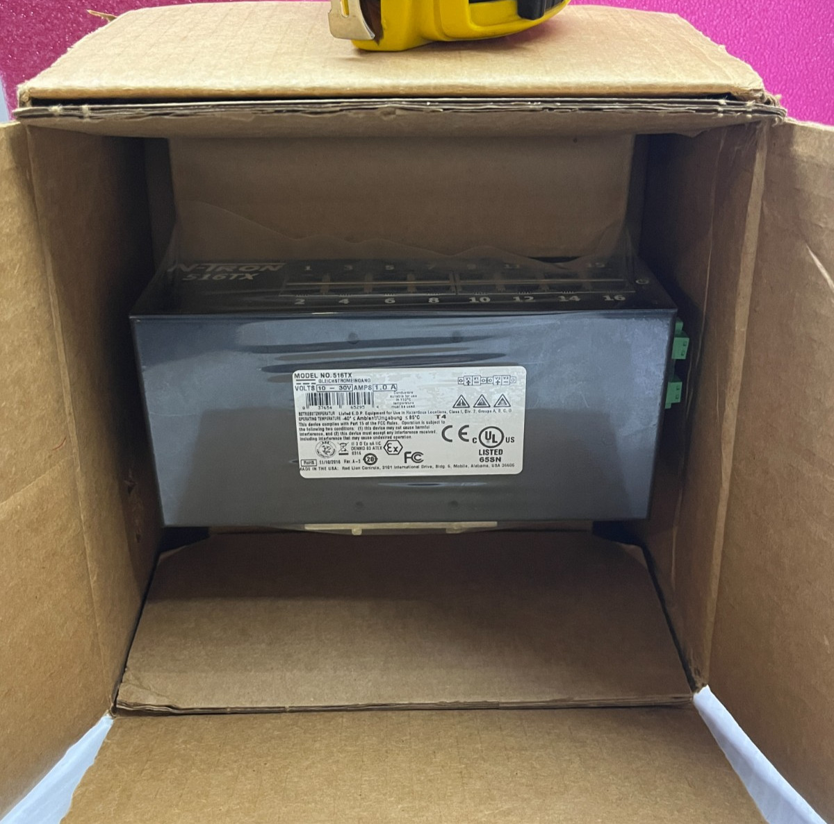 NEW RED LION N-TRON 516TX-A / 516TXA ETHERNET SWITCH 16-PORT 10/100 BaseTX RJ-45