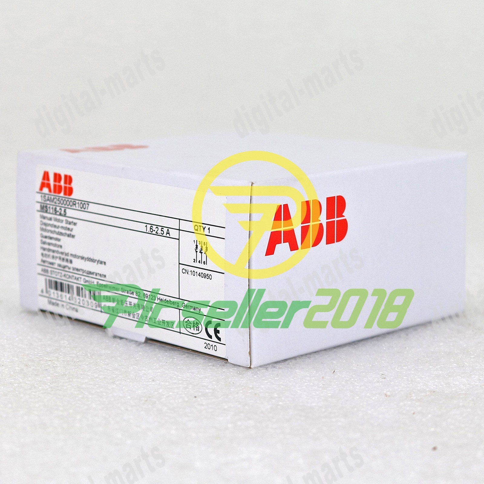 1PC New ABB MS116-2.5 1.6-2.5A Circuit Breaker 1SAM250000R1007