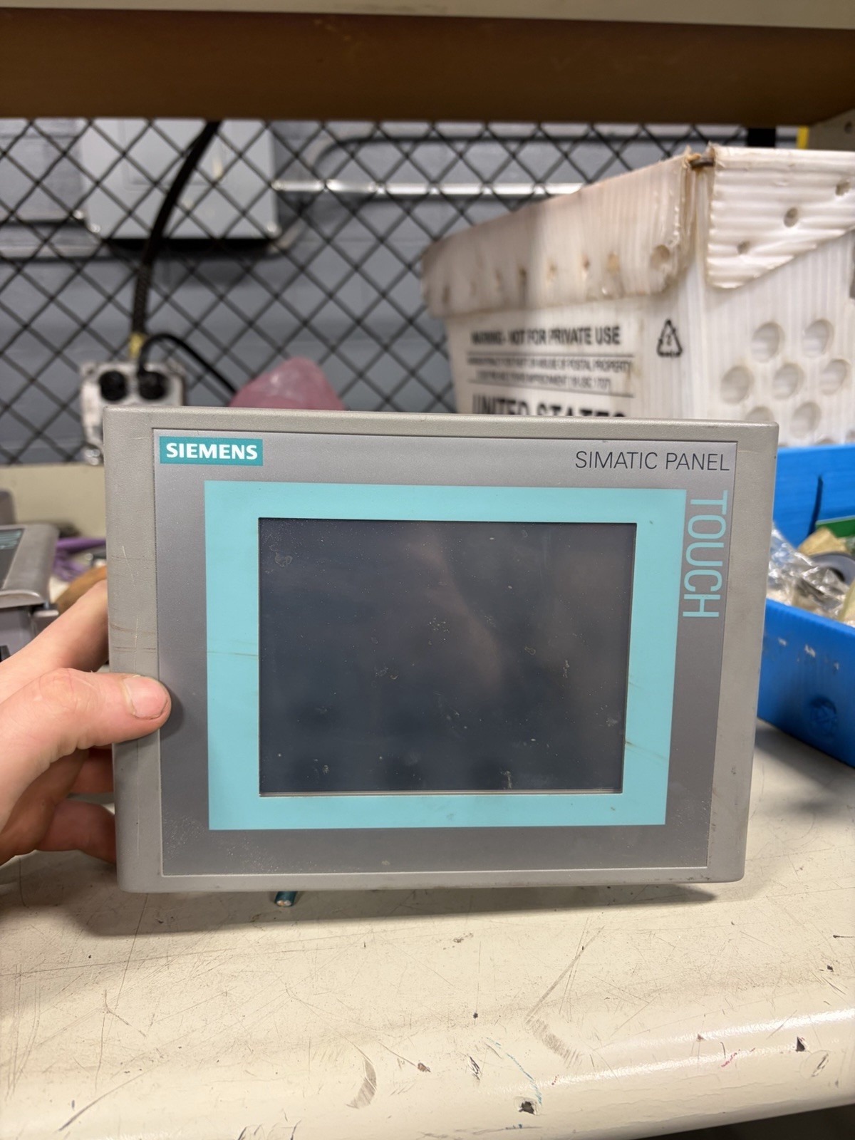 SIEMENS 6AV6643-0AA01-1AX0 HMI SCREEN USED