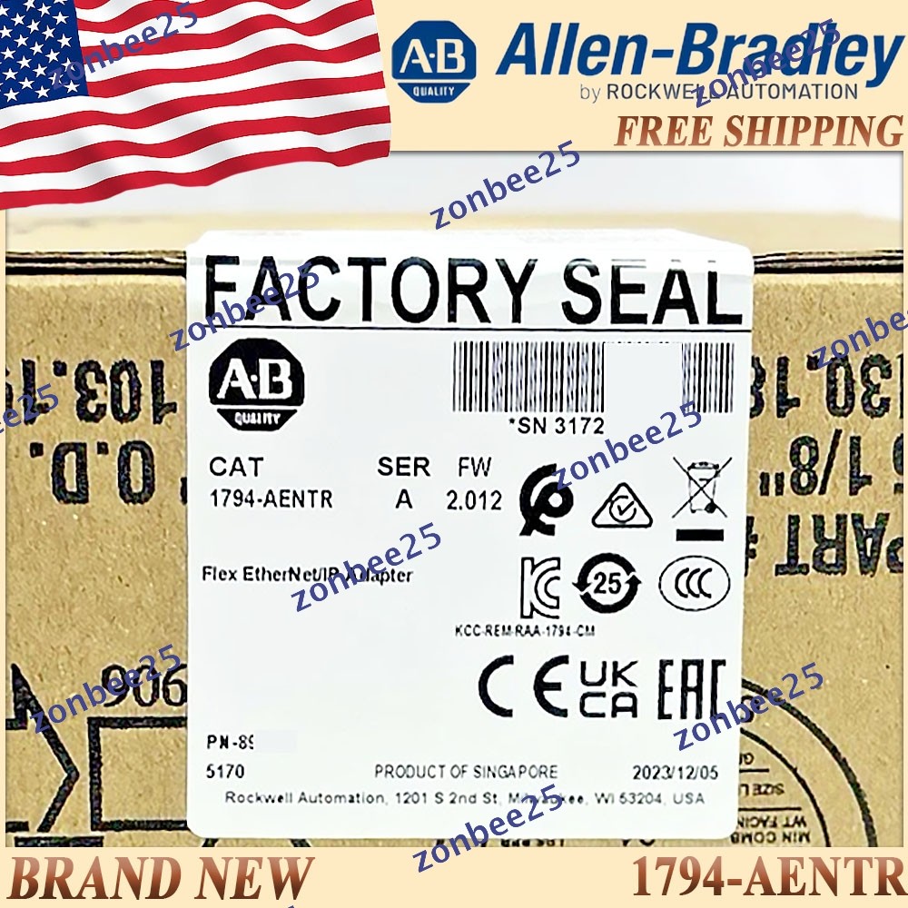 Original Sealed 1794-AENTR/A AB Flex EtherNet/IP Adapter FreeShip 1794AENTR serA
