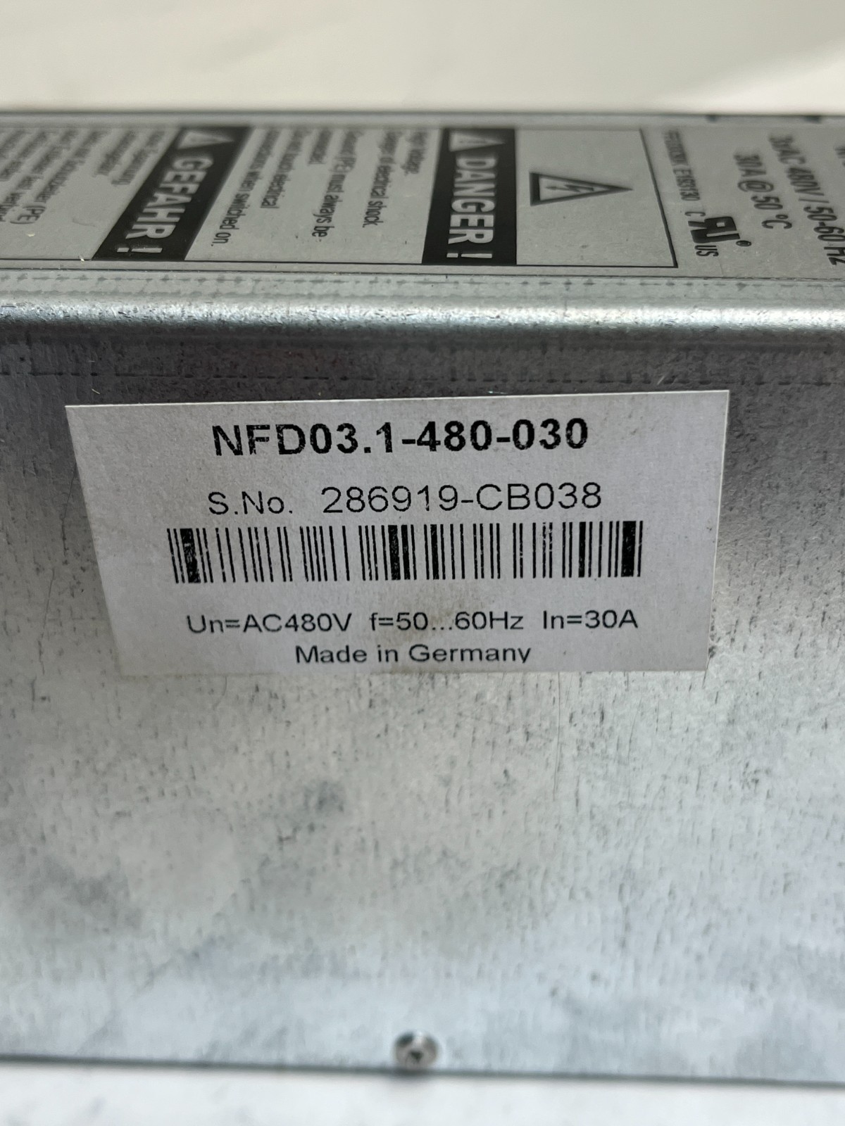 Rexroth Indramat NFD03.1-480-030 In-line Filter