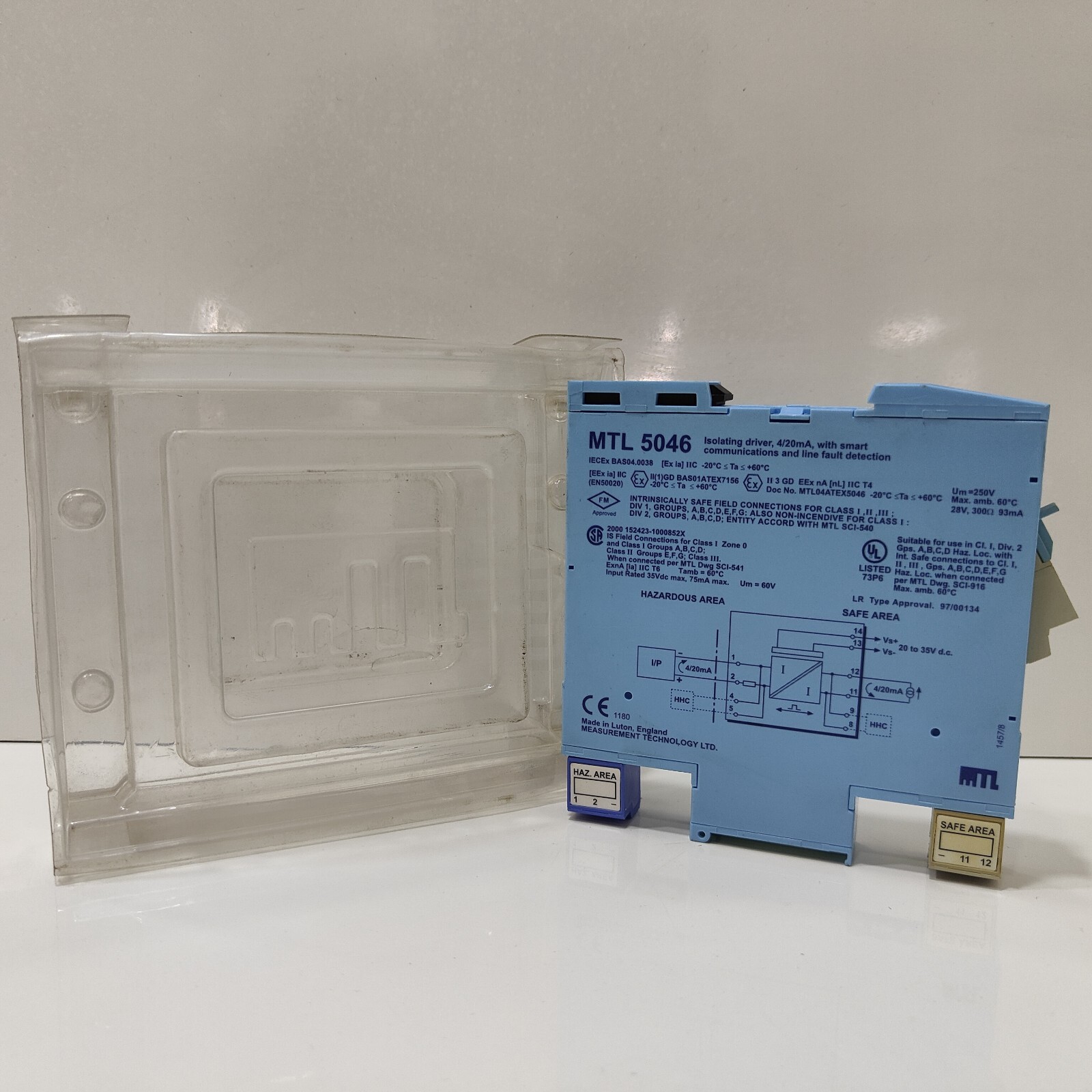 MTL5046 Isolating Driver 4/20mA with Smart Comm. and Line Fault Detection