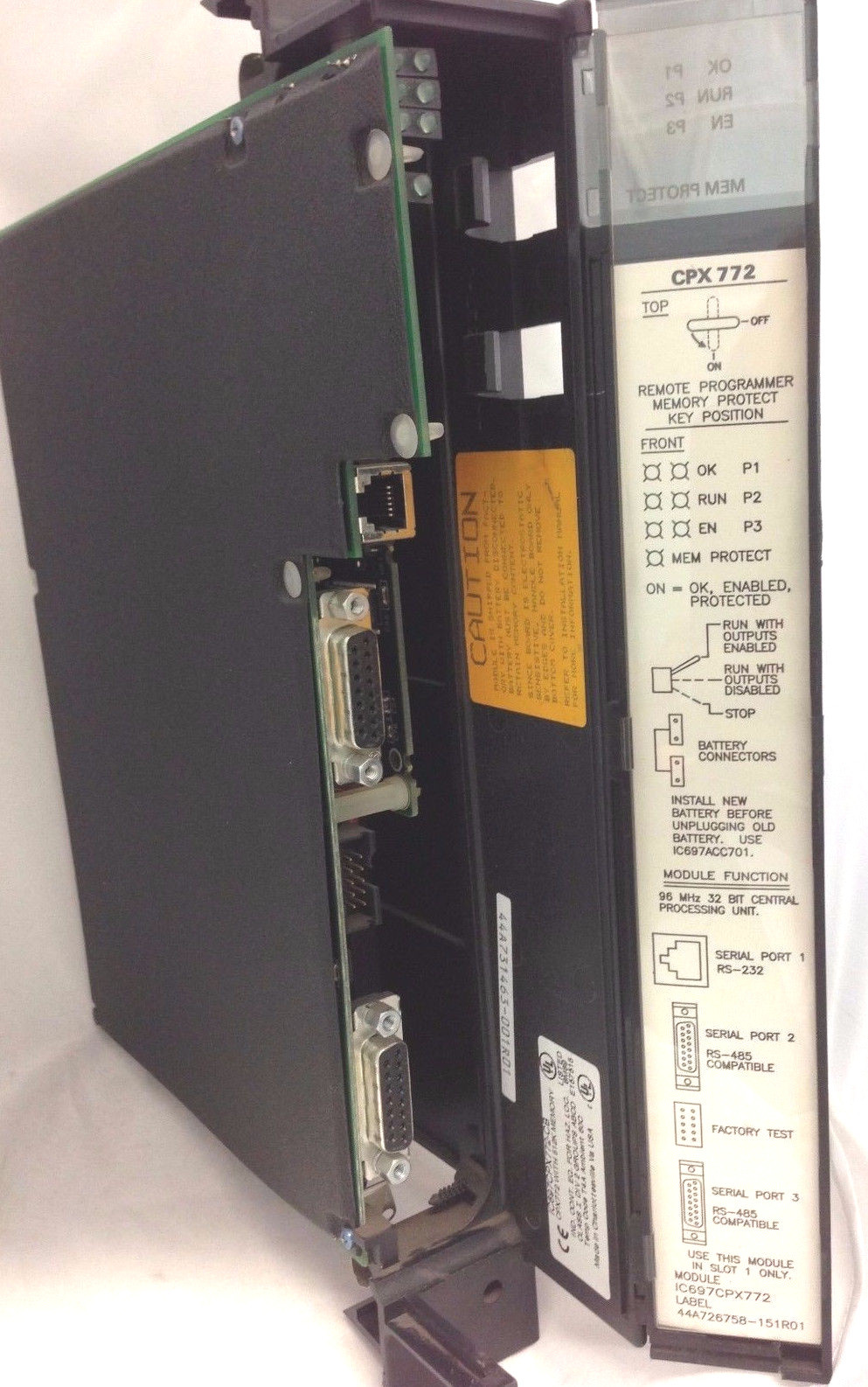 GE FANUC CPU MODULE IC697CPX772-CB 60 DAY WARRANTY!