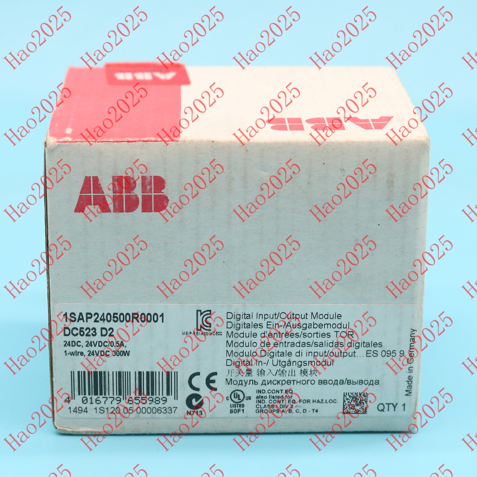 new Abb DC523 switch input/output module 1SAP240500R0001 DHL SHIPPING