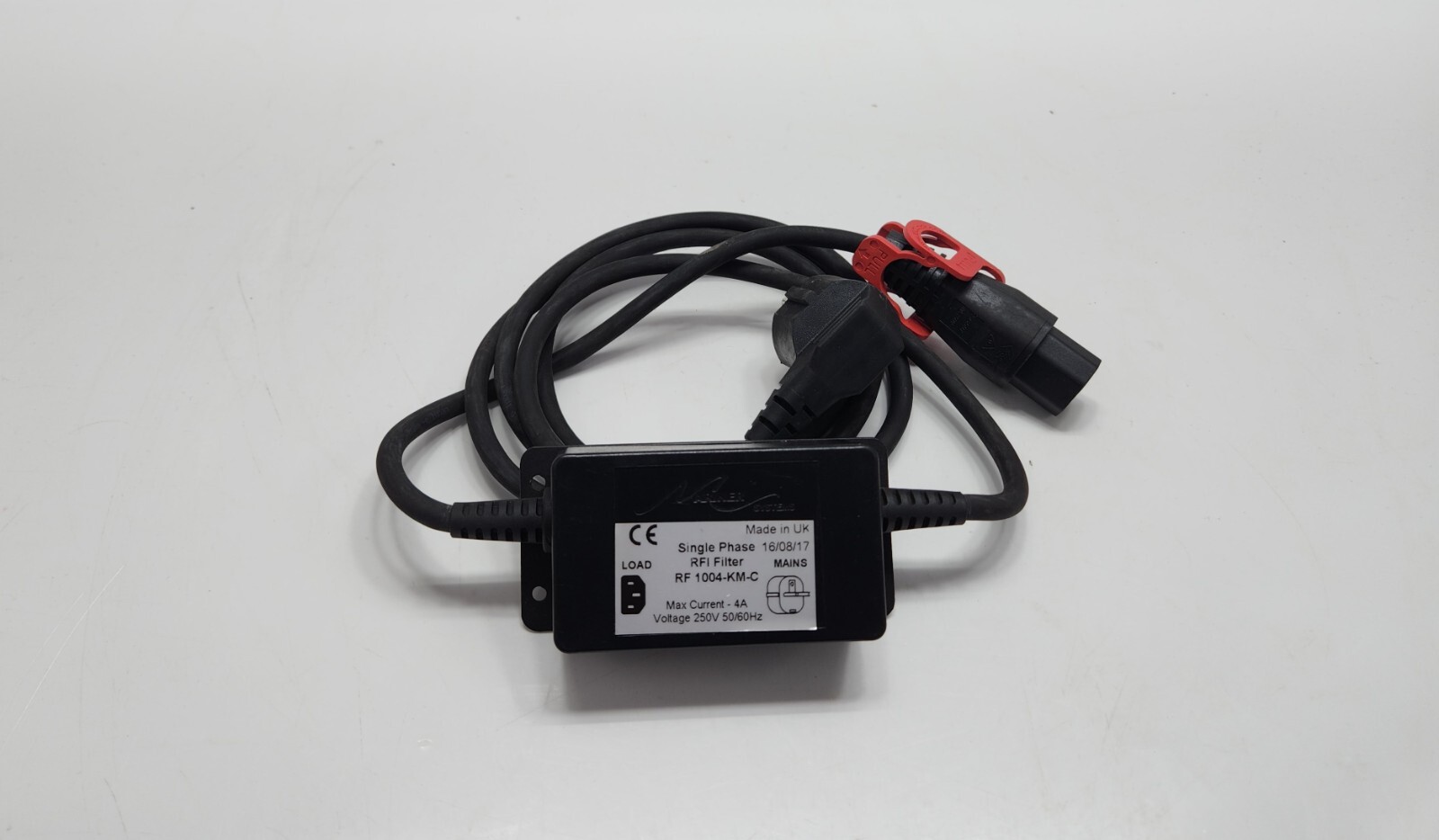 MARINER SYSTEMS RF 1004-KM-C SINGLE PHASE RFI FILTER WITH CABLE