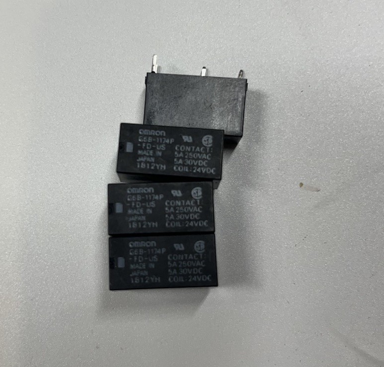 G6B-1174P-FD-US DC24 Omron PLC Output Relay 24VDC Coil Lot of 4