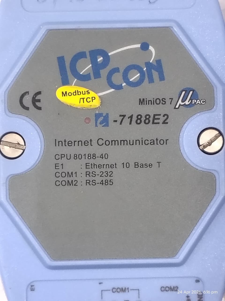 Sel For Parts Broken Lot of 2Piece Icp Con I-7188e2 Internet Embedded Controller