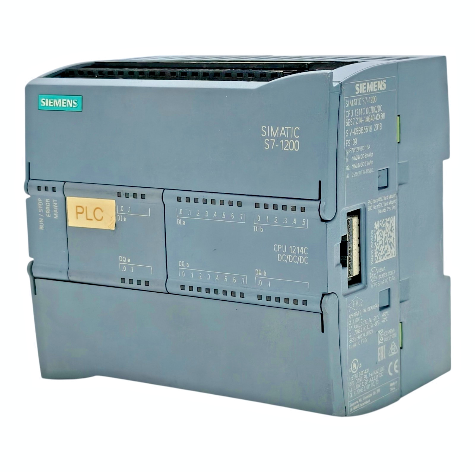 SIEMENS SIMATIC S7-1200 CPU 1214C DC/DC/DC 6ES7214-1AG40-0XB0 PLC