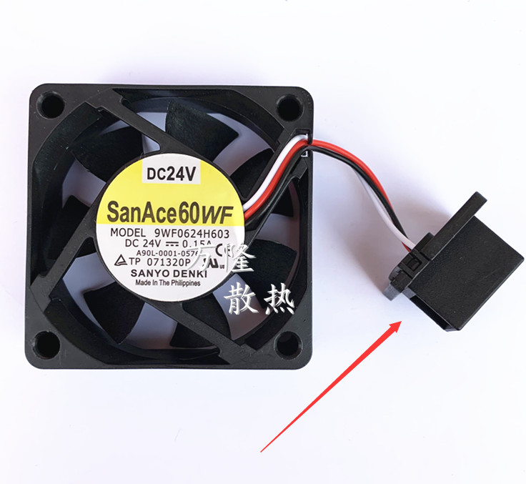 1 PCS SANYO Fan 9WF0624H603 A90L-0001-0576 DC 24V 0.15A 6CM 6020 Fanuc fan