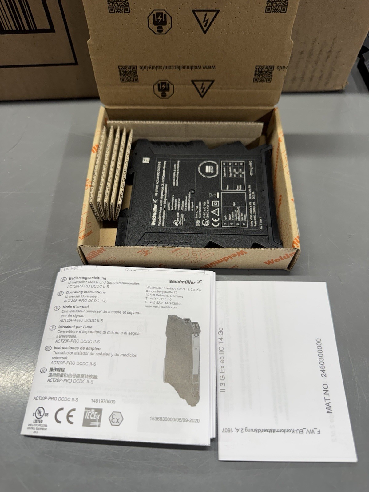 Weidmuller ACT20P-PRO DCDC II-S 1481970000 Analog Signal Conv NEW IN BOX Surplus