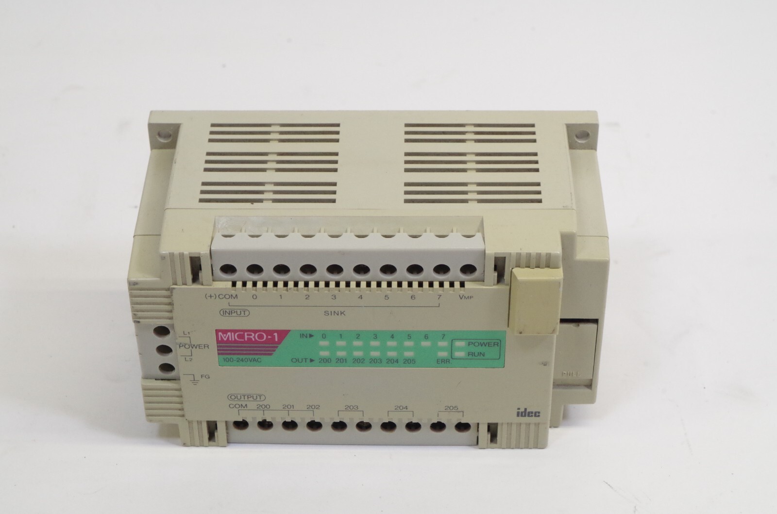 IDEC Micro-1 FC1A-C2A1E 100-240VAC 50/60Hz 24VDC Programmable Logic Controller