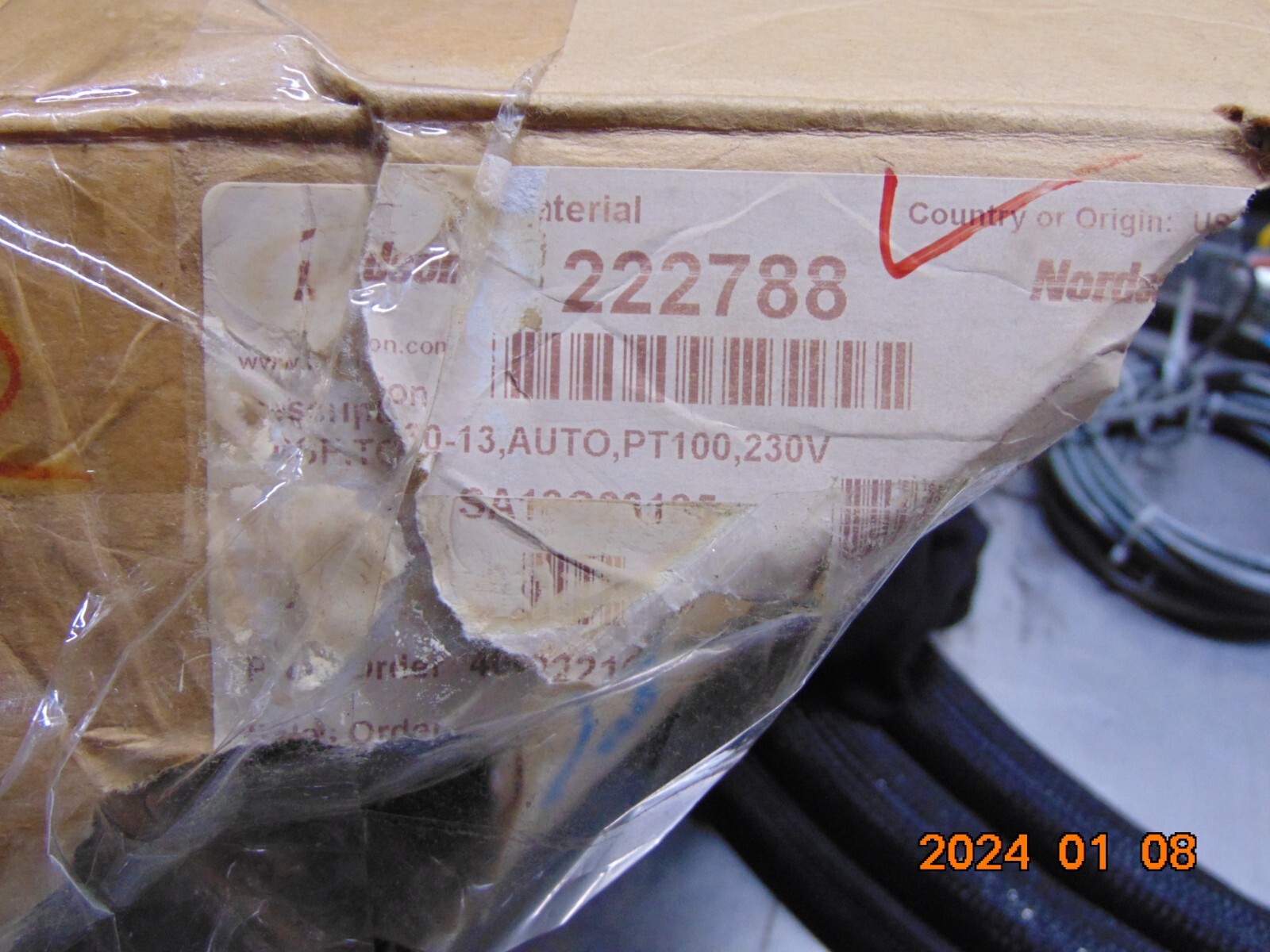 Nordson 222788 HOSE TC-30-13-PT100 230V 304 WATTS