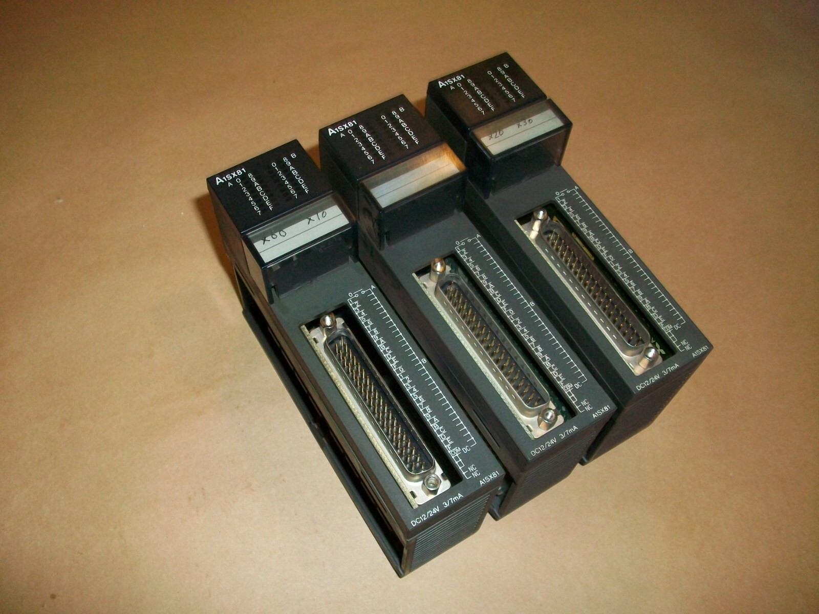 3pc Mitsubishi A Series Input Module A1SX81 USED
