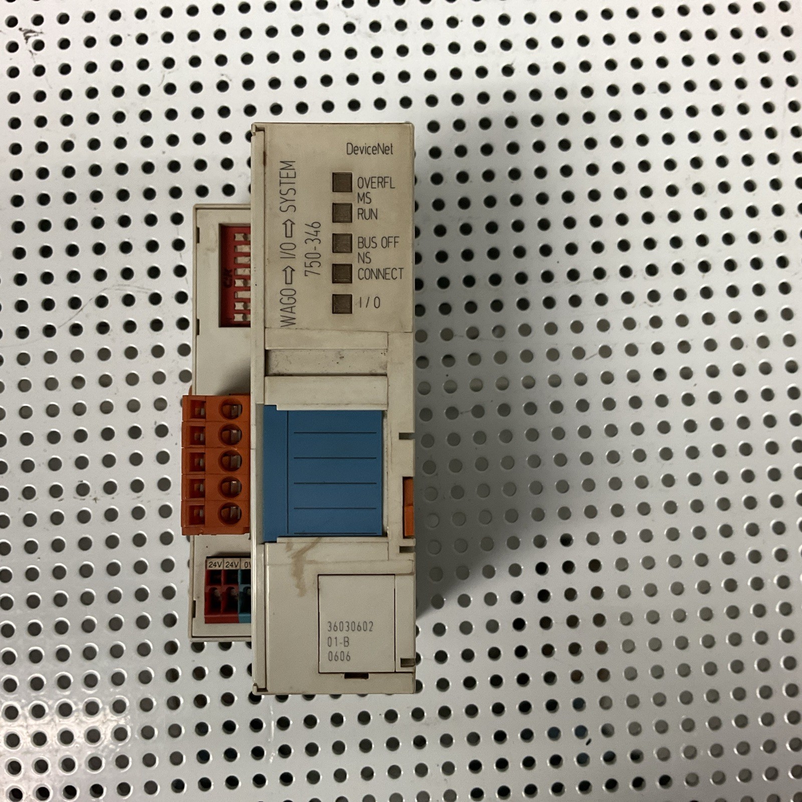 WAGO 750-346 / 750346 DeviceNet FIELDBUS COUPLER MODULE I/O SYSTEM 24VDC USNP