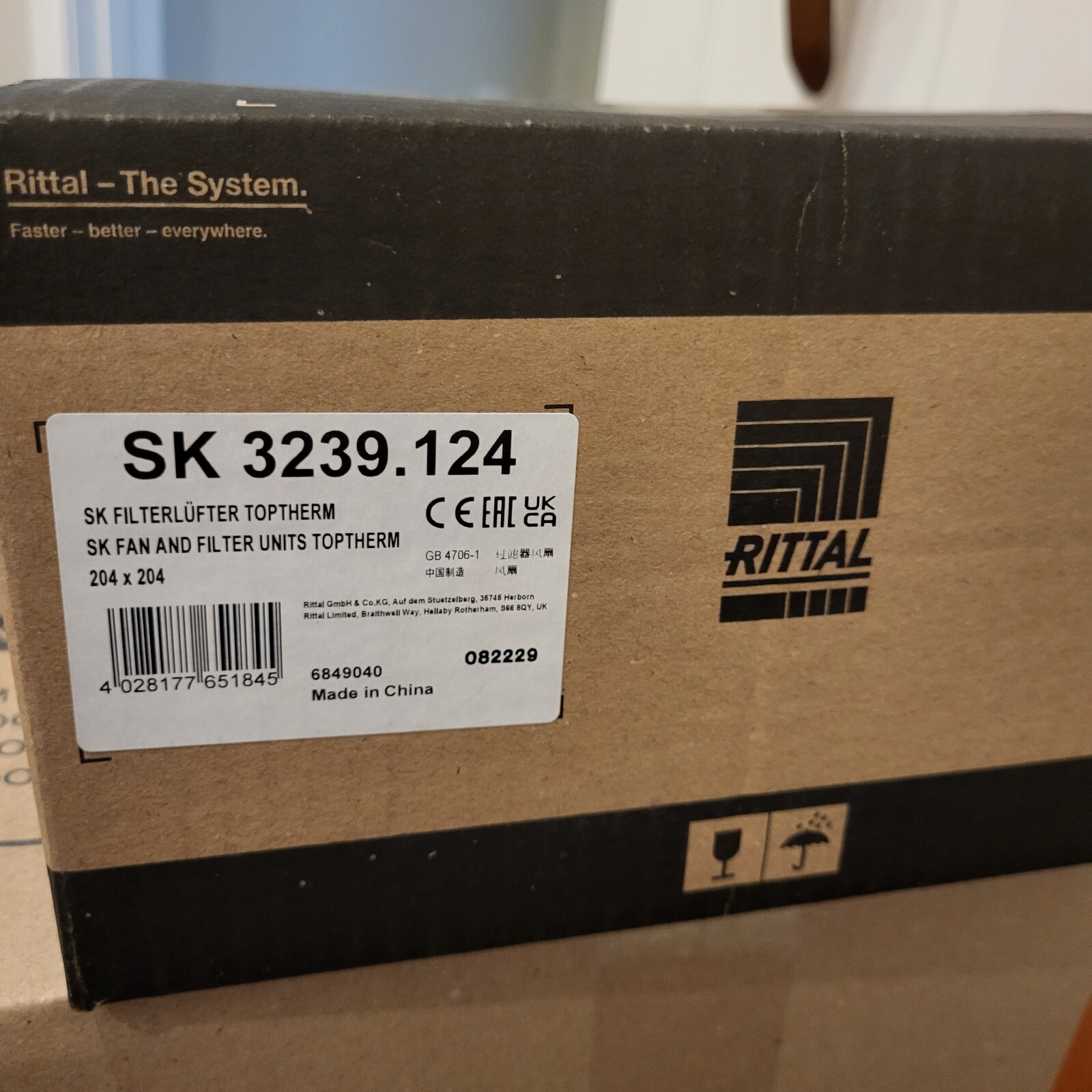 RITTAL SK3239.124 3239124 FAN AND FILTER UNITS TOPTHERM NEW IN BOX