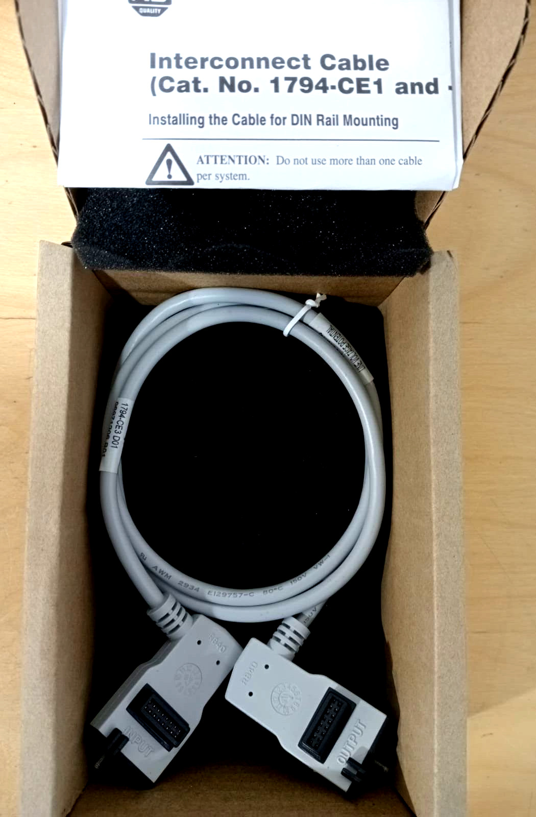 ALLEN BRADLEY 1794CE3 Flex I/O Interconnect 3FT Extender SEREIS A