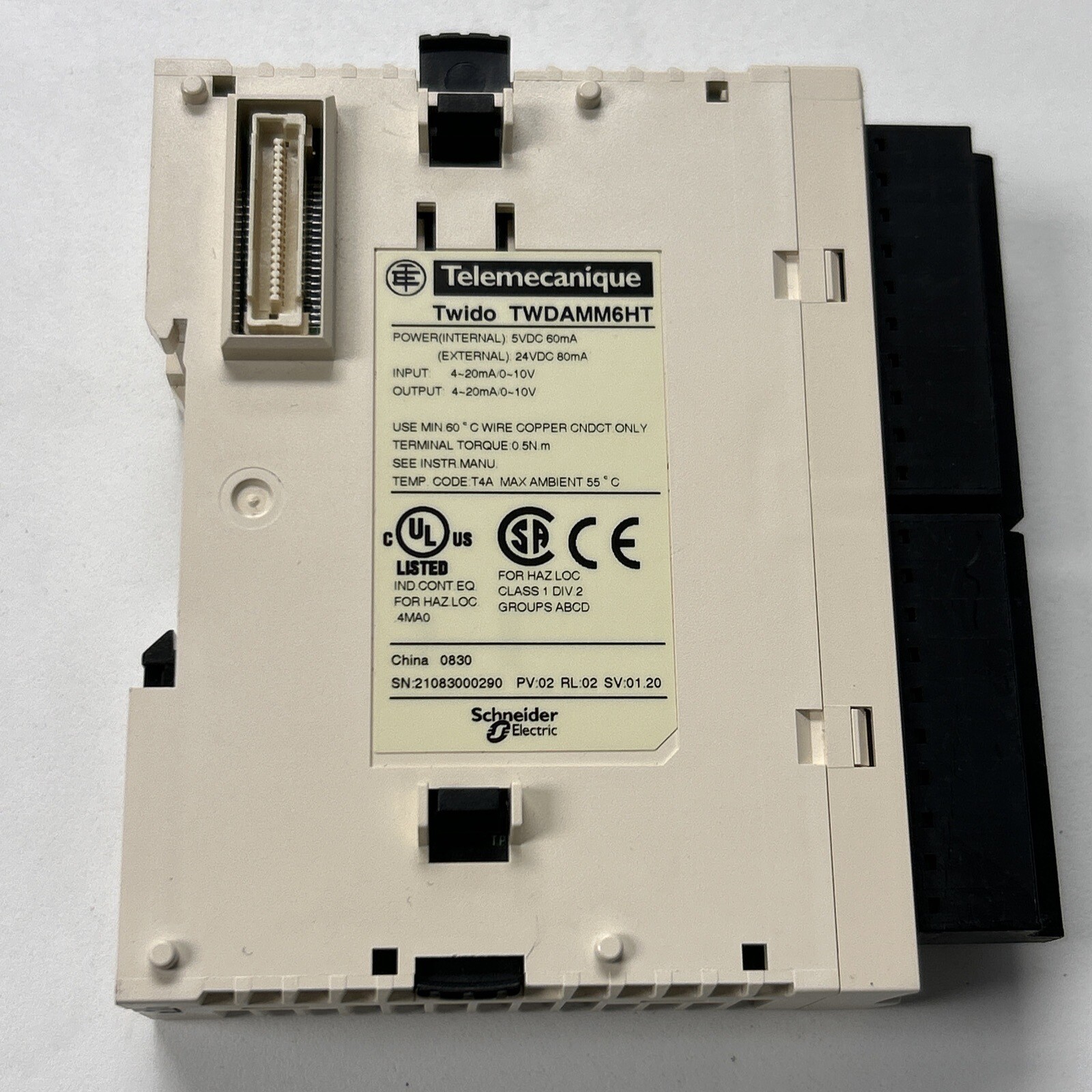 SCHNEIDER Twido TWDAMM6HT Analog I/O Module PLC Modicon