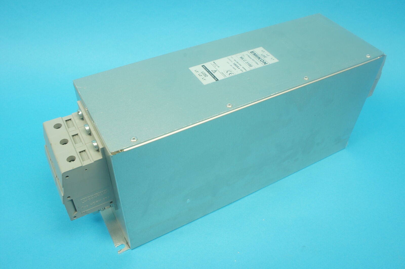 Emikon MLC3180 three phase power line/RFI filter 180A 380-520 VAC 50/60 Hz 61W