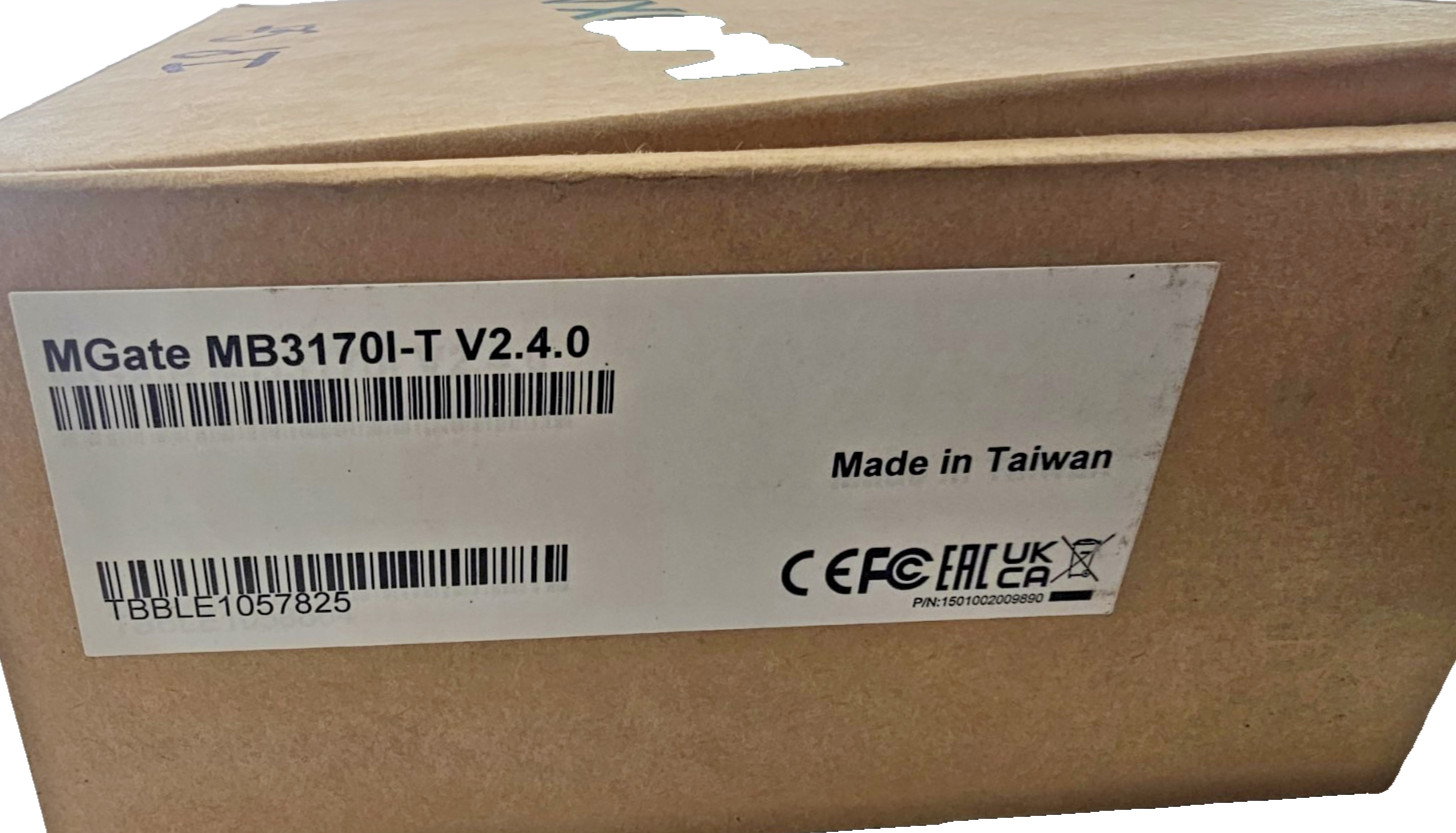Moxa MB3170I-T Modbus Gateway 12-48VDC 555mA Class 2 Rev 2.4.0 1-Port