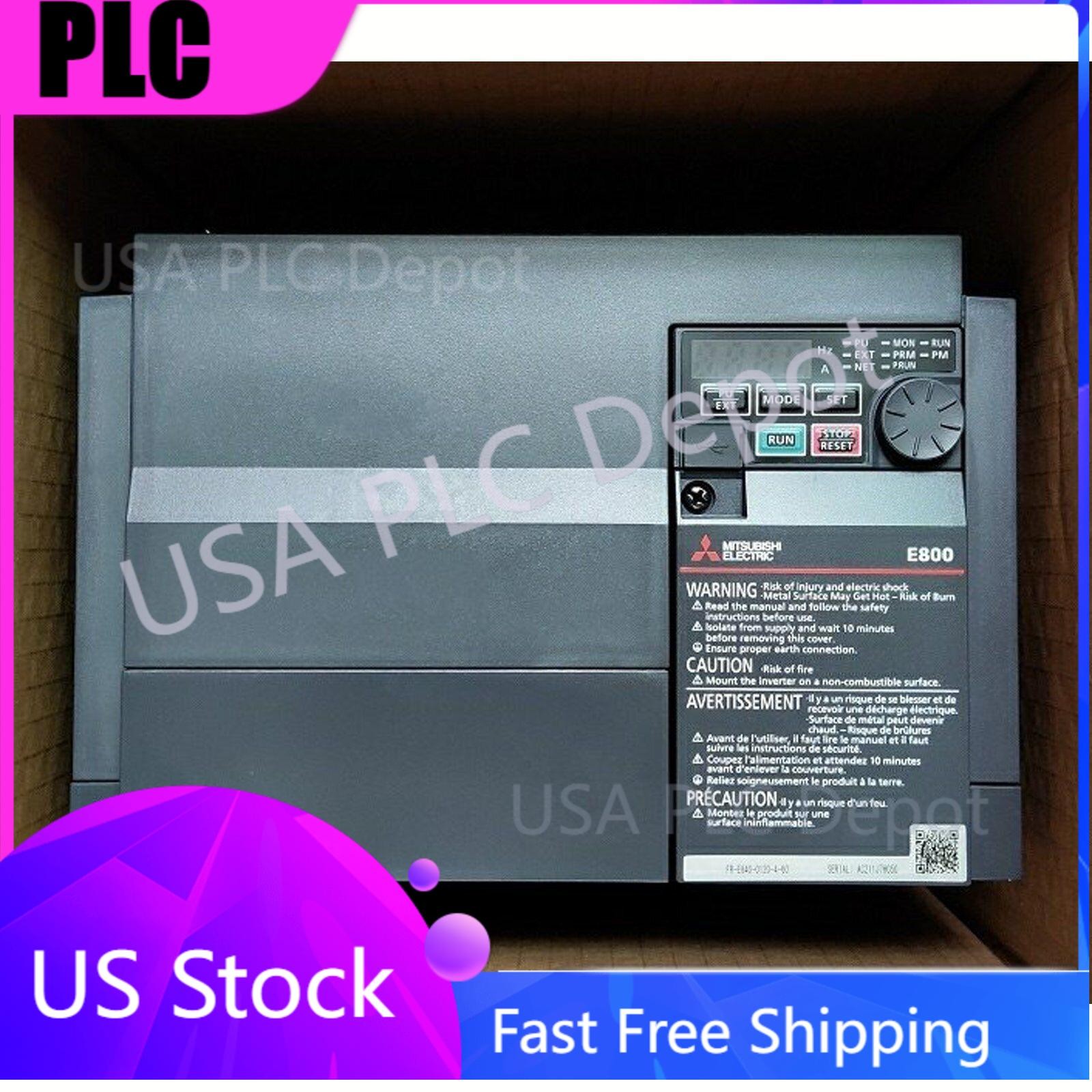 New One Mitsubishi FR-E840-0120-4-60 Inverter FRE8400120460 Expedited Shipping