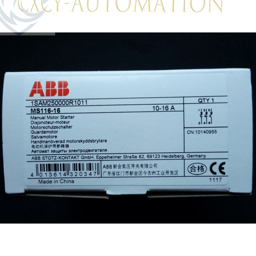 one new Abb Manual Motor Starter MS116-16 10-16A Quality assurance~
