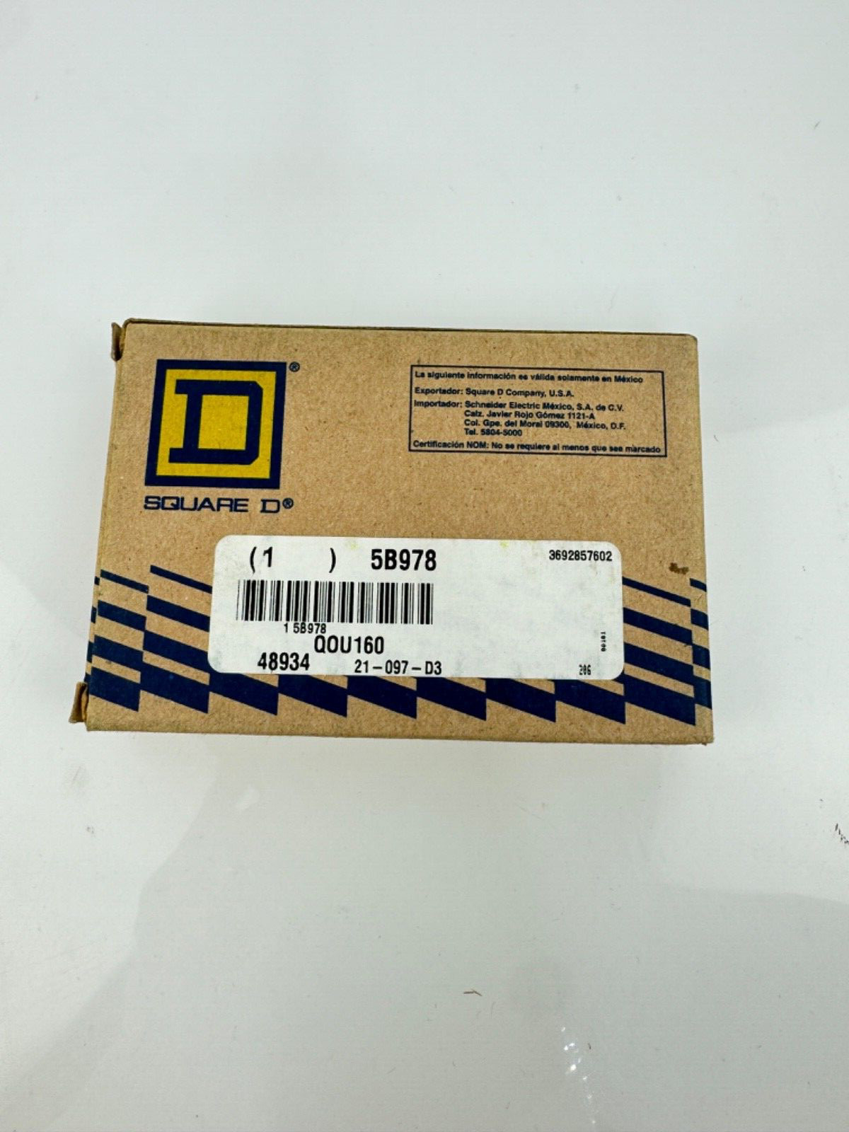 Square D QOU160 1 Pole 60 Amp Feed Through Circuit Breaker *BRAND NEW*