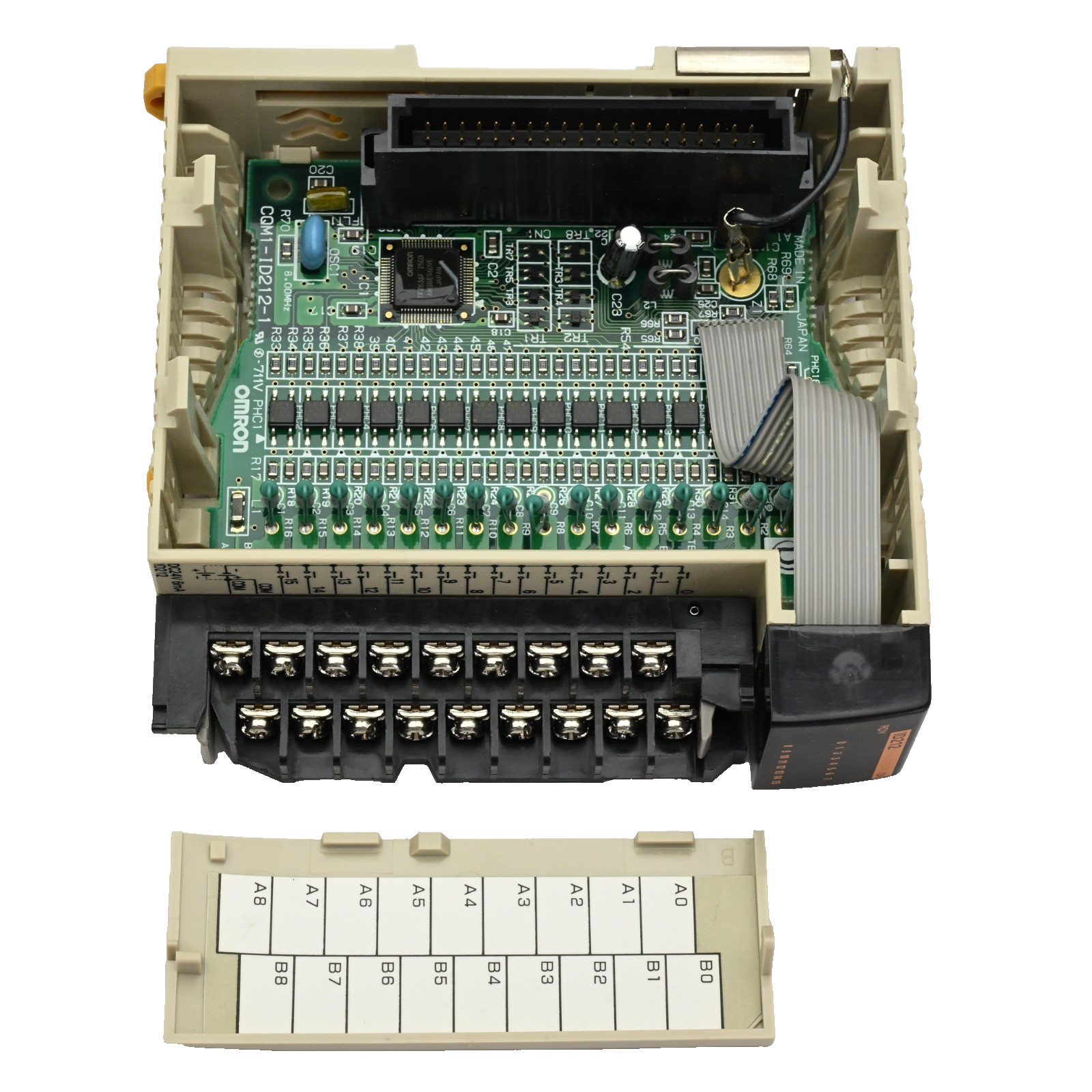 Omron PLC Assembly CQM1-PA203, CQM1-CPU11, CQM1-ID212, CQM1-OC222, CQM1-CPU11-9