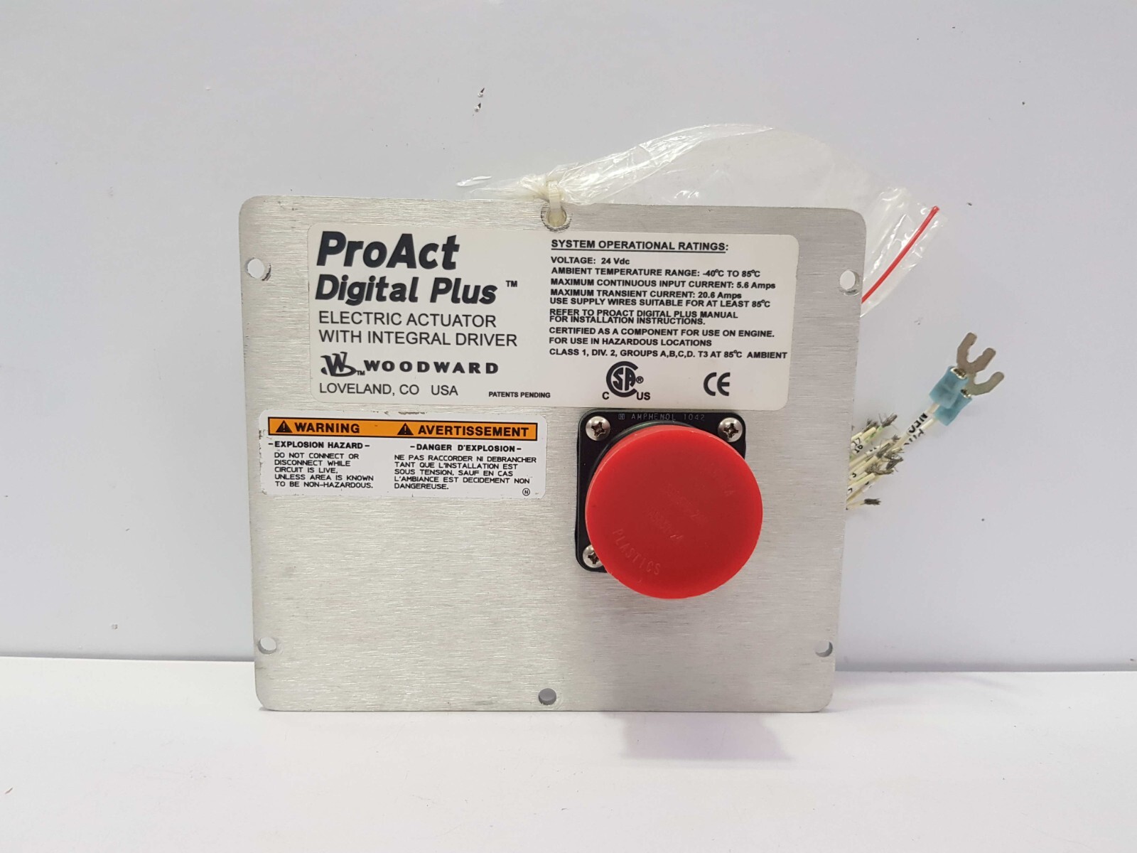 WOODWARD 8404-009 PROACT DIGITAL PLUS FRONT PANEL REV.H