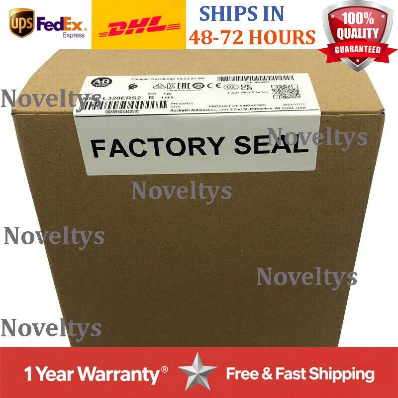 AB 5069-L320ERS2 GuardLogix 5380 PLC Processor Compact New US Free Tax