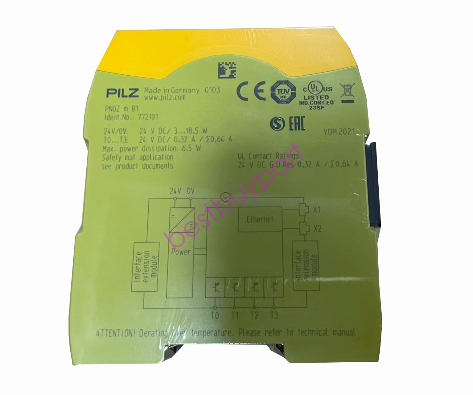 772101 1PCS NEW PILZE PNOZ m B1 772101 Safety Relay