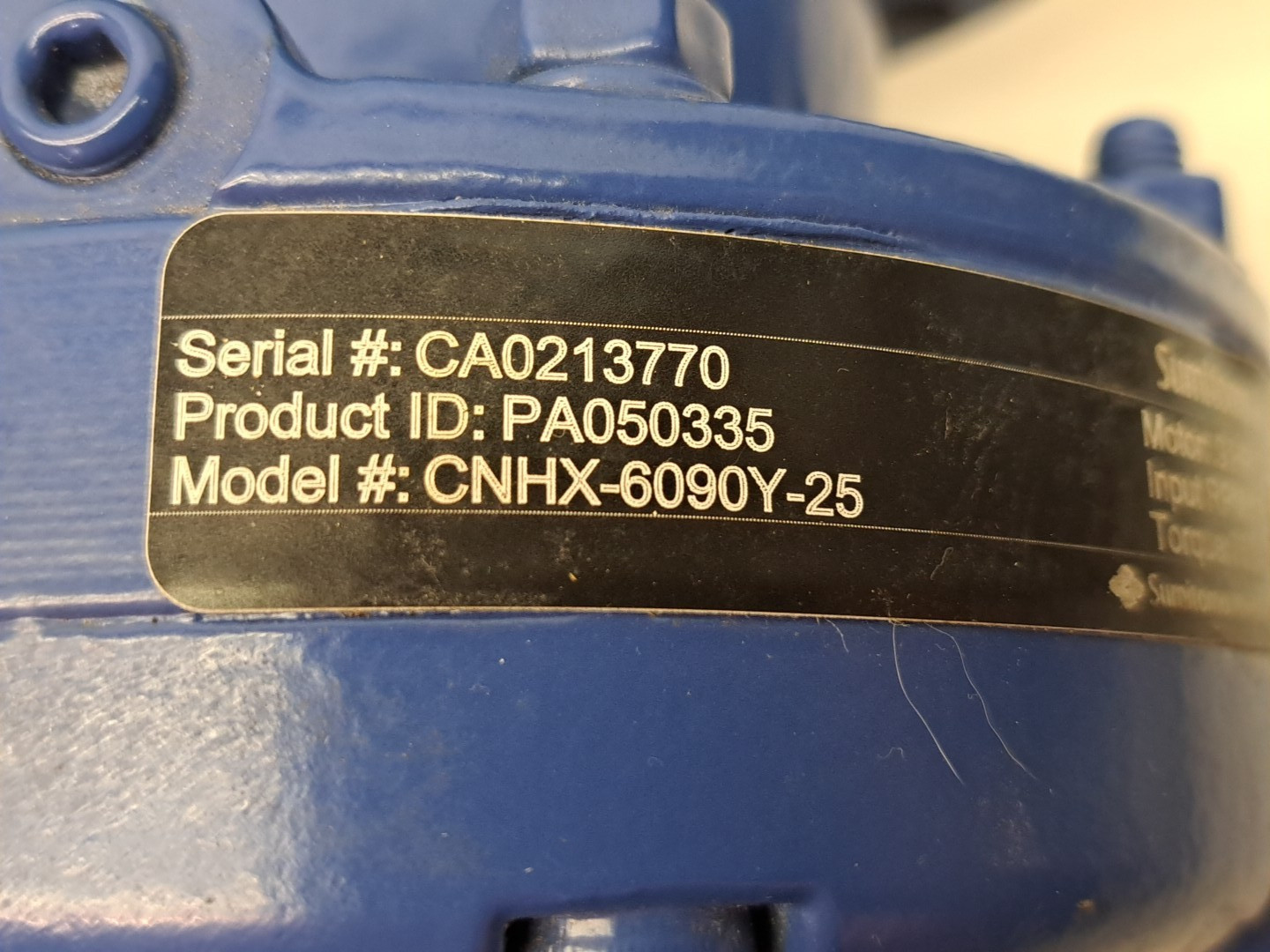 Sumitomo Drive Technologies CNHX-6090Y-25 Gearmotor/Speed Reducer NEW, no box