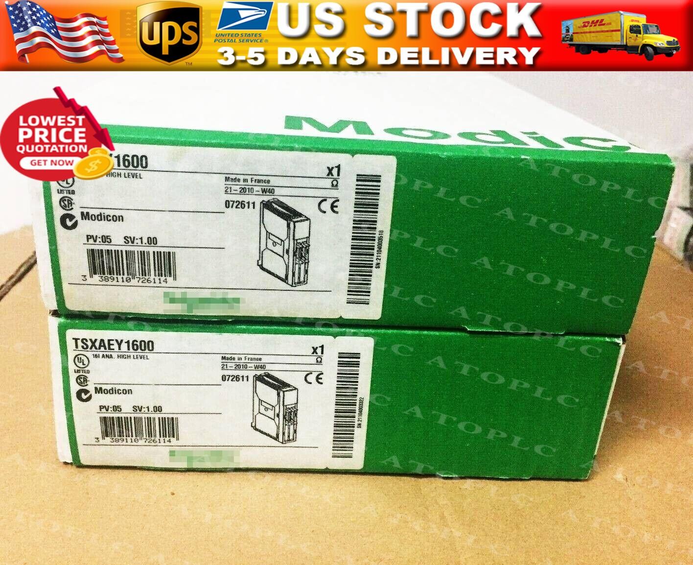 In Box TSXAEY1600 Analog PLC Input Module TSXAEY1600 US Free TAX