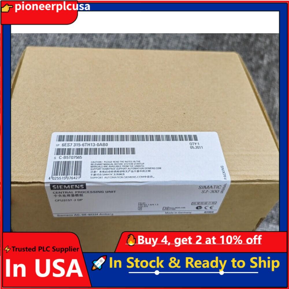 NewSiemens 6ES7315-6TH13-0AB0 6ES73156TH130AB0 SIMATIC S7-300 CPU 315T-2 DP