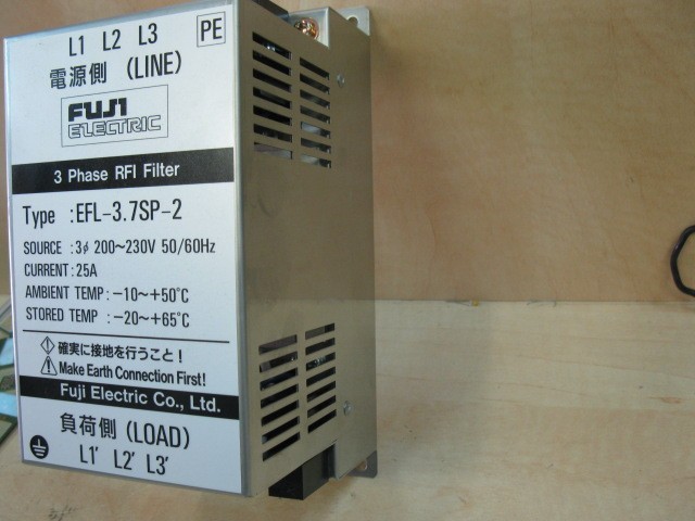 Fuji Electric EFL-3.7SP-2 3 PHASE RFI FILTER