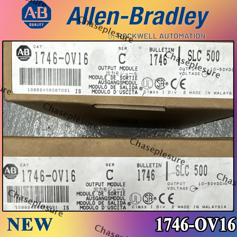 New Sealed NEW PLC 1746-OV16 SER C SLC 500 Output Module AB 1746 OV16