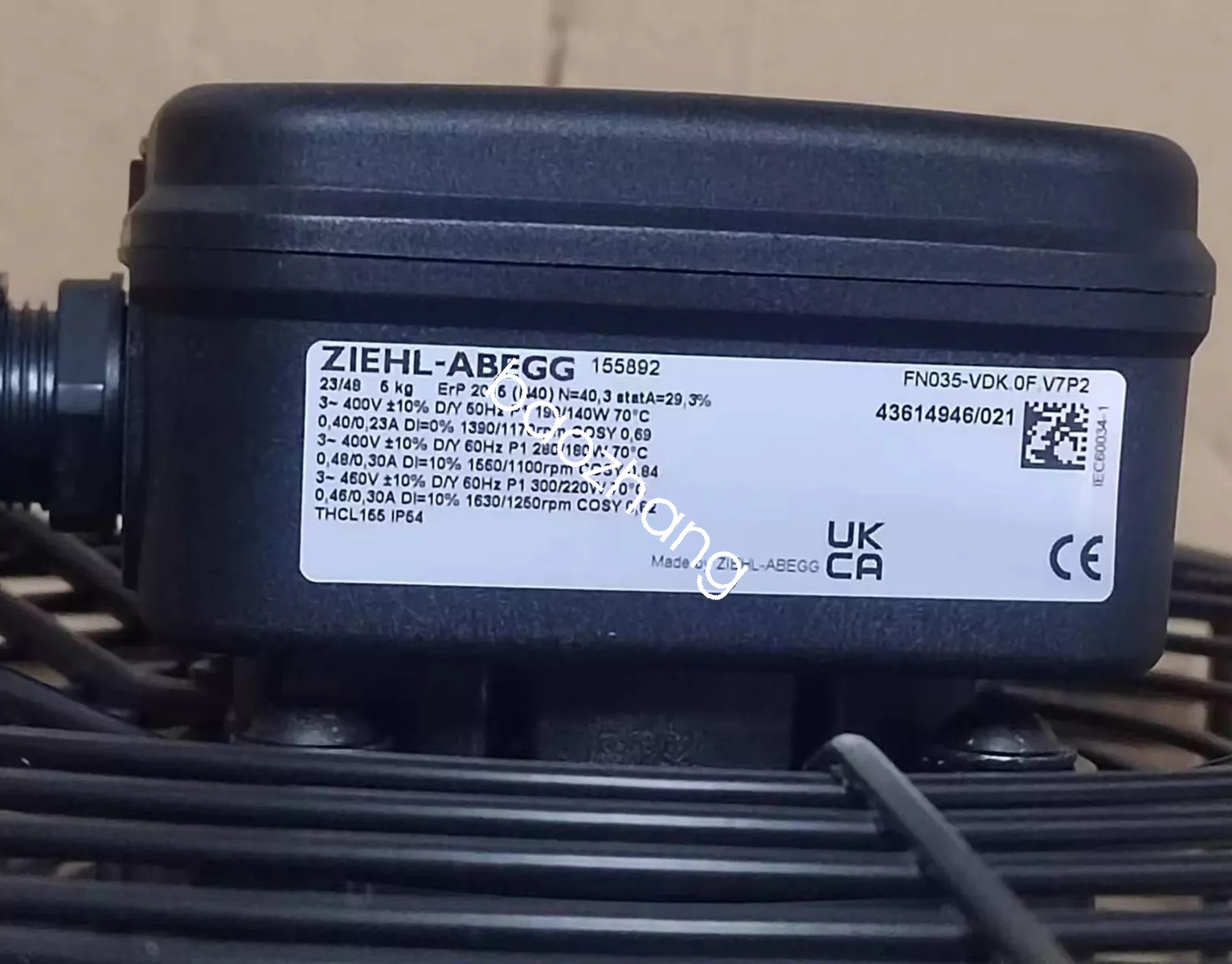 ZIEHL-ABEGG FN035-VDK.0F.V7P2 Axial-Flow Fan new via FedEx or DHL