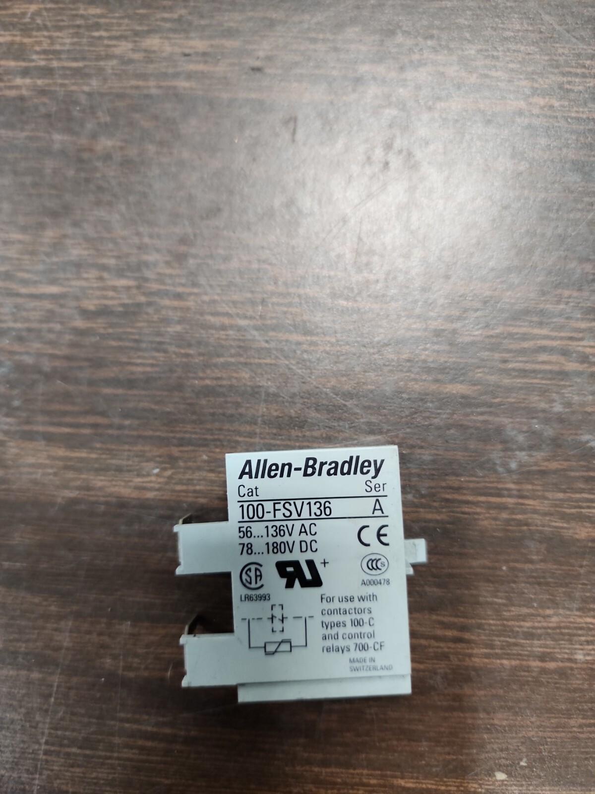 Allen Bradley 100-FSV136 Surge Suppressor Varistor