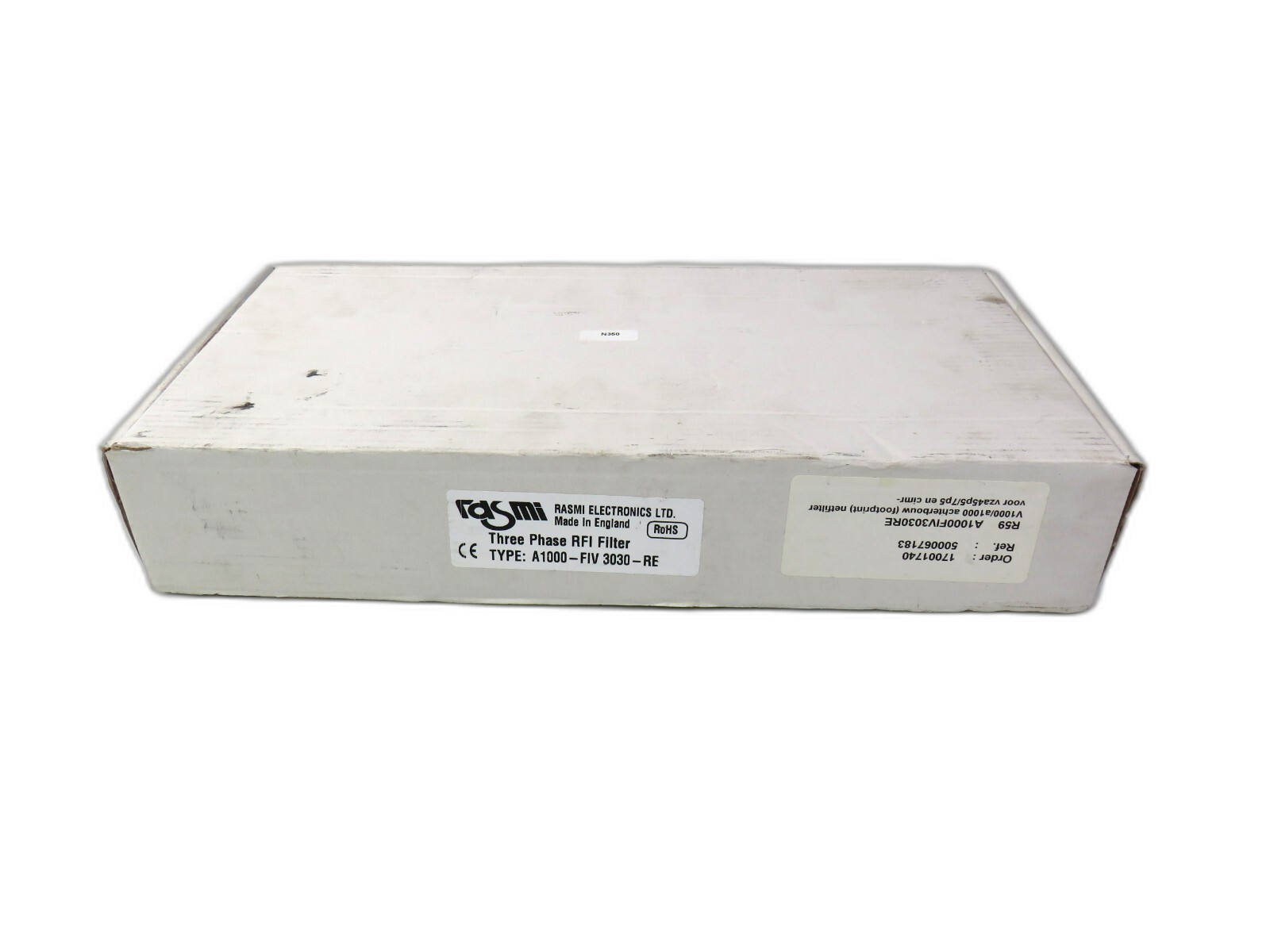 RASMI A1000-FIV3030-RE 17001740 THREE PHASE RFI FILTER New