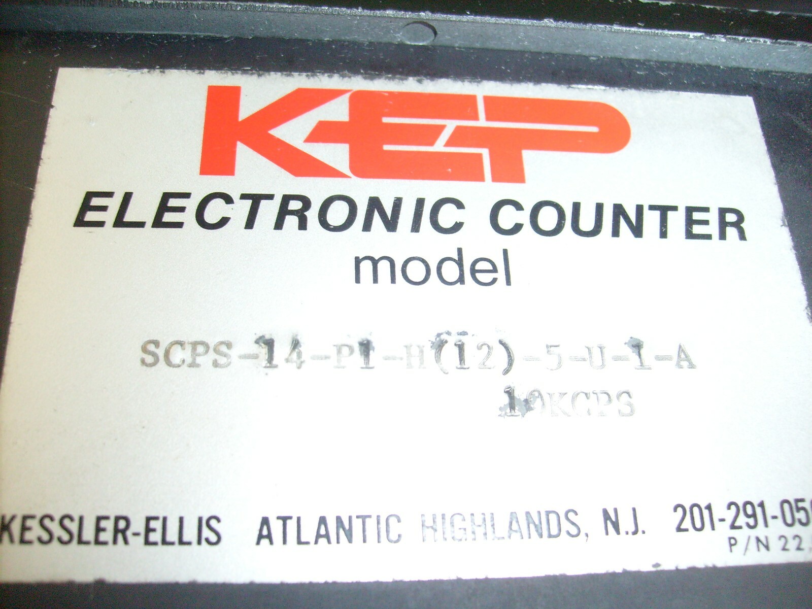 USED KEP ELECTRONIC COUNTER 10KCPS