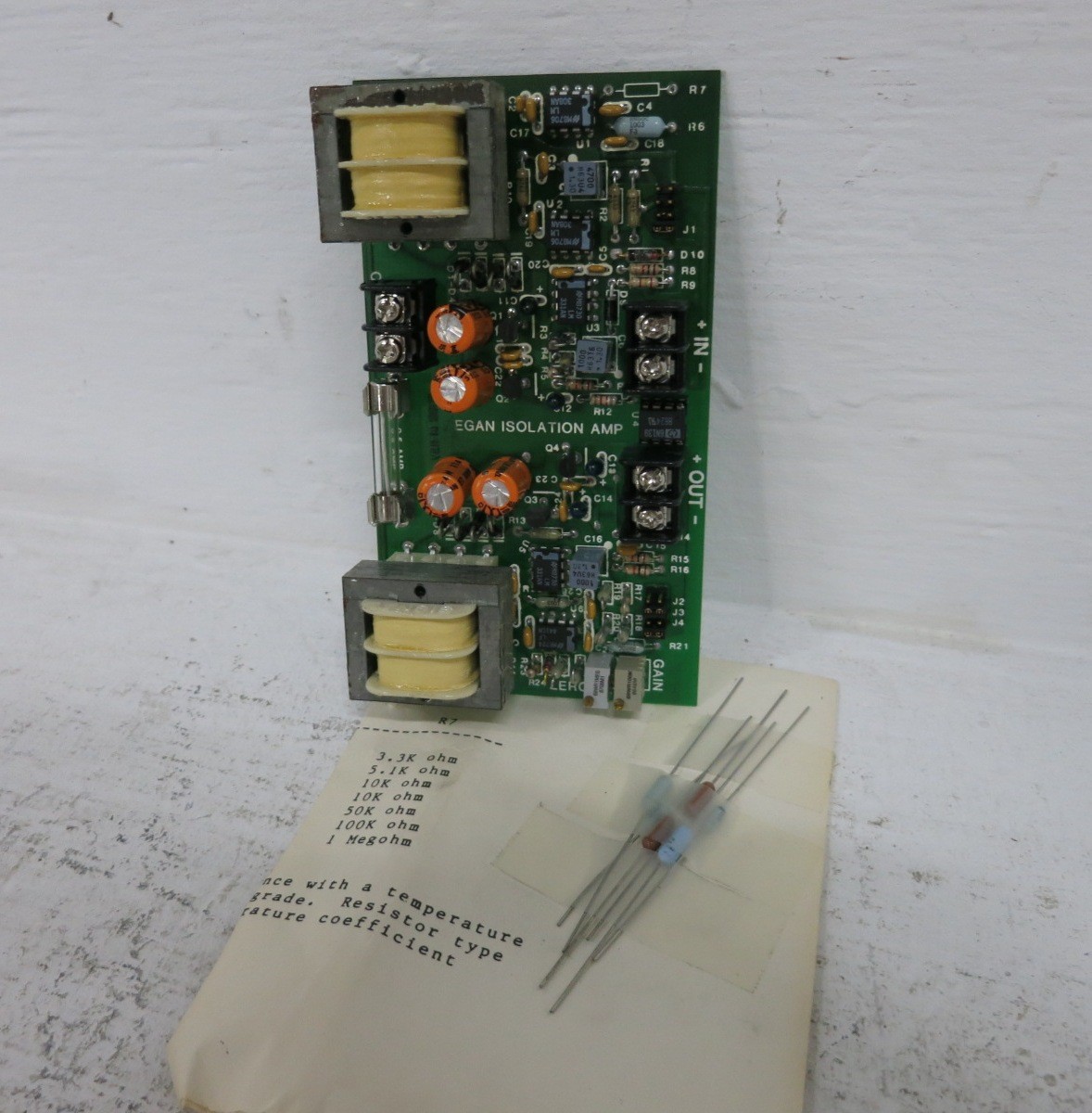 NEW EGAN 443620 Rev 5 Isolation Amplifier Board PCB Circuit Card Module Amp
